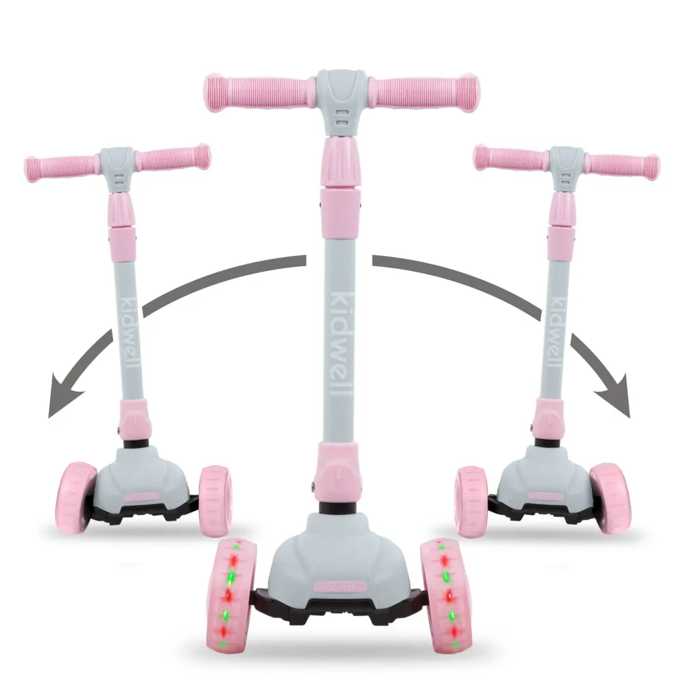Трехколесный самокат Kidwell Jax gray/pink